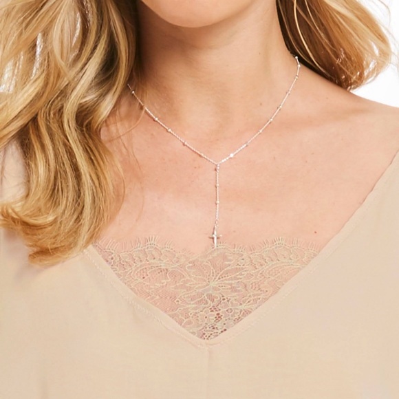 NWT Free People Deep V Bandeau lace Top - Picture 5 of 8